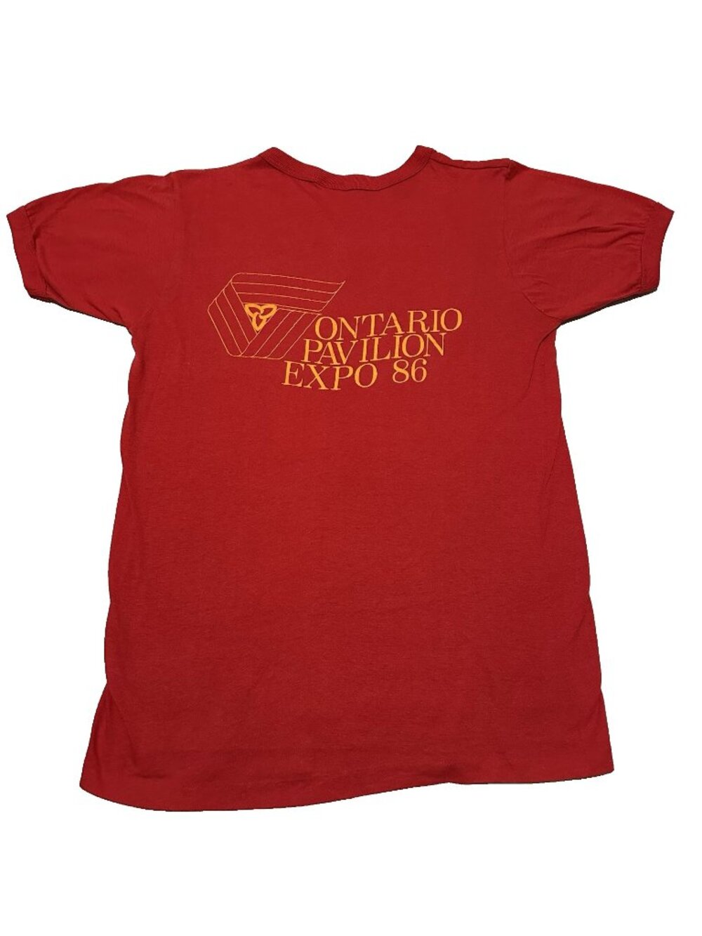 Vintage 1986 Expo 86 Official Princess Diana T Shirt Red Vancouver Unisex Size M